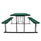 National Public Seating Rectangle Folding Picnic Table, Green, Plastic, 8 Seats, 72 in L, 29 1/2 in H Overall Plank BMPT3072-BK06 - alternate 9